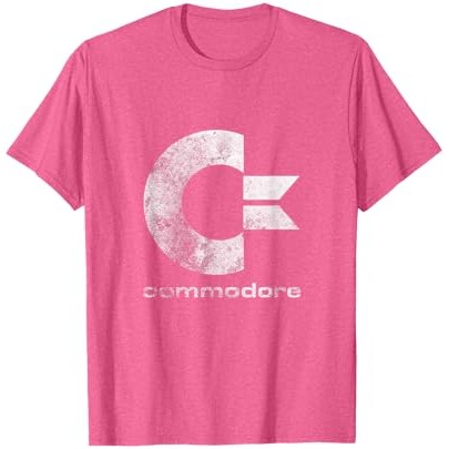 Commodore C64 u2013 C = & Kaos oblong grunge motif batu Commodore |iASw7hy8|