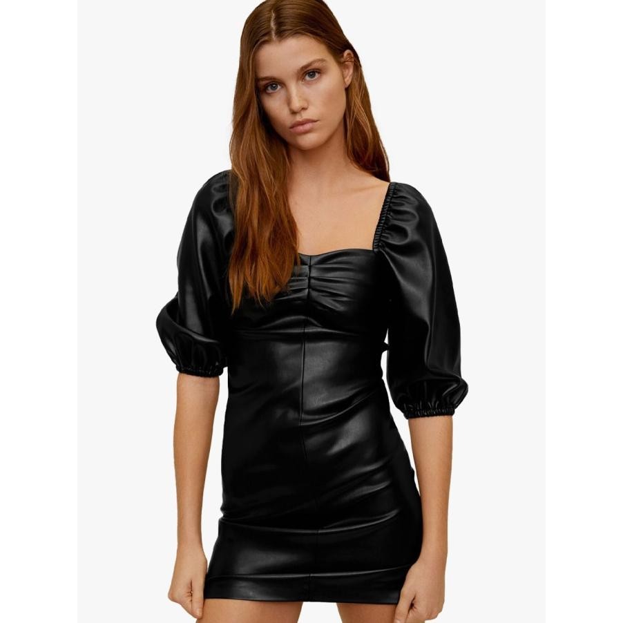 MANGO - MINI DRESS WANITA - DRESS MAMITA_BLACK MINI DRESS WANITA PEREMPUAN CEWEK LUCU UNIK GEMOY GEM