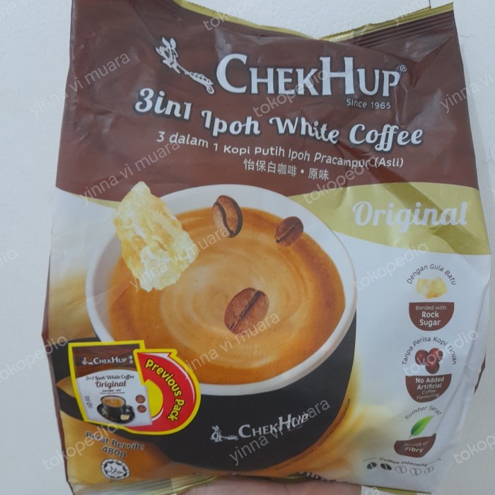 

Diskon Chek Hup White Coffee 3 In 1 Ipoh 12 Sachets