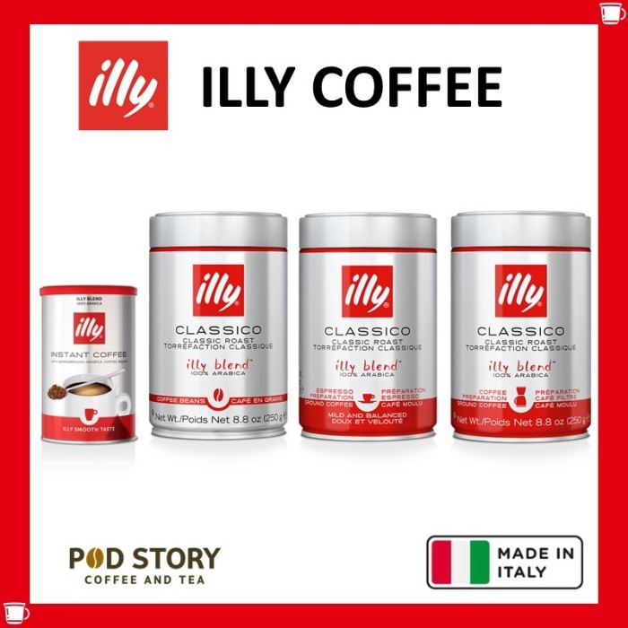 

Best Seller Illy Coffee Ground Coffee & Whole Coffee Bean Kopi Premium Italia