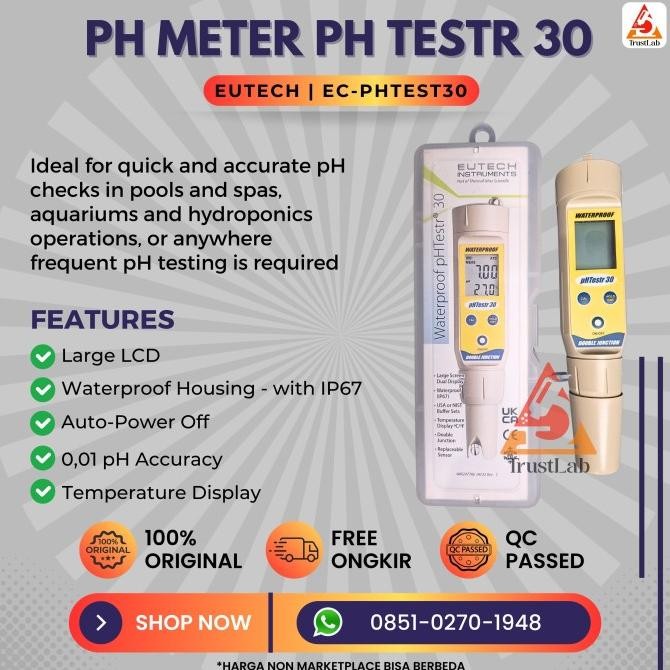 PH Meter PH Testr 30 Eutech | Ph Meter PH Tester 30 Eutech