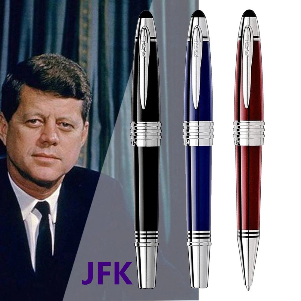 

Mewah Great John Kennedy Biru Tua Logam MB Fountain Rollerball Ballpoint Pen Kantor Sekolah Klasik Dengan Nomor Seri JFK |9E758A06|