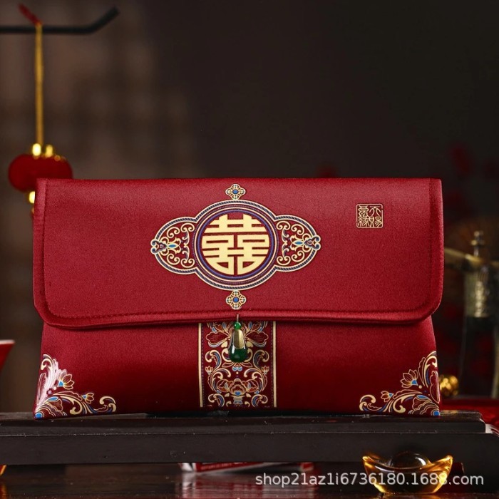 

Angpao Kain Wedding Teapai Sangjit Angpao Chinese Amplop Shuang Xi Merah