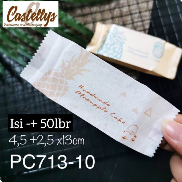

TERMURAH - Plastik Nastar Taiwan PC713-10 , Kue Nenas, Cookies, Nougat dll