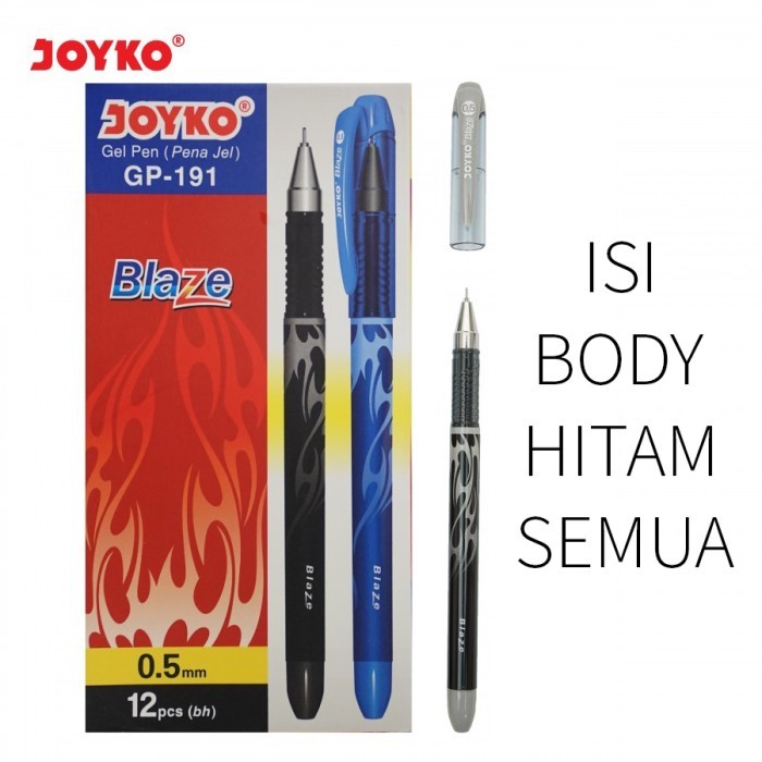 

HARGA DISC - Gel Pen Pulpen Pena Joyko GP-191 Blaze 0.5 mm 12 Pcs