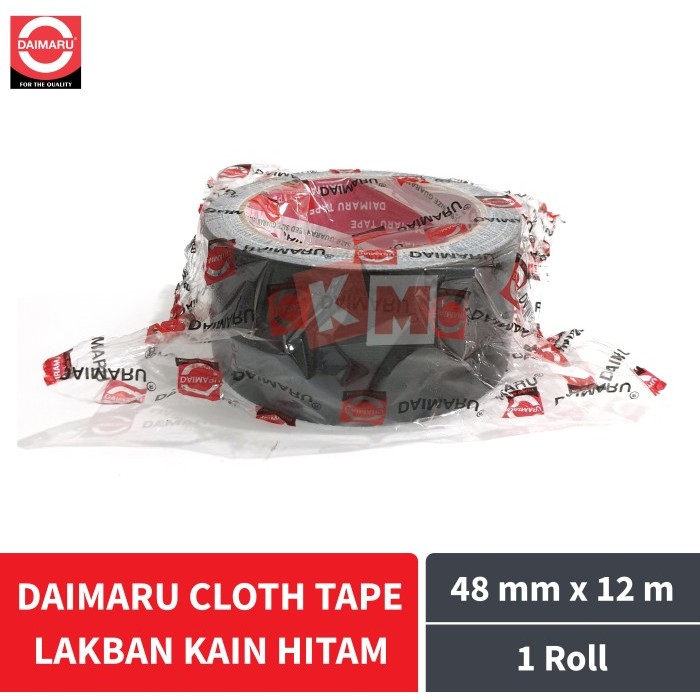 

TERBARU - Lakban Kain Hitam Daimaru Cloth Tape 48 mm / 2 Inch x 12 m meter