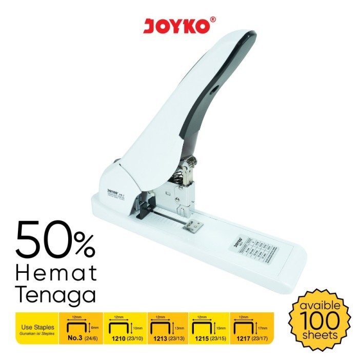 

Heavy Duty Stapler Stepler Hekter Jilid Besar Joyko HS-7 Power Save
