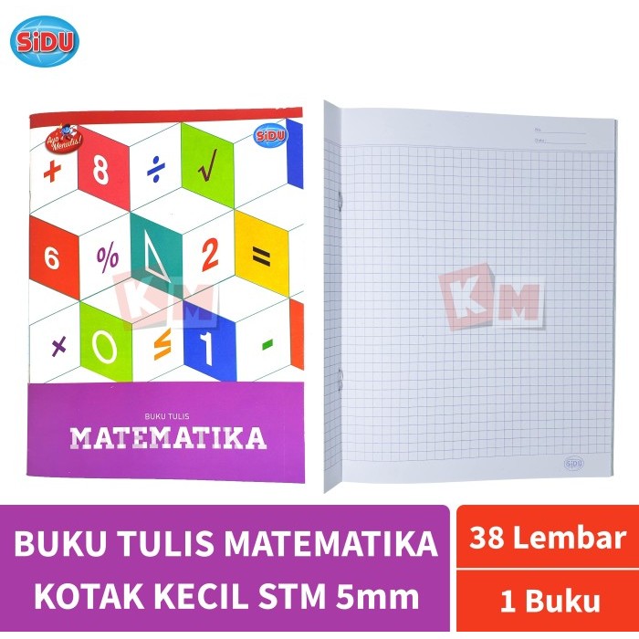 

TERMURAH - Buku Tulis Matematika Kotak Kecil STM Strimin 5mm SIDU 38 Lembar
