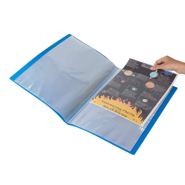 

HARGA DISC - Display Book Clear Holder Bantex Folio Isi 20 Pockets F4 Blue 3183-11