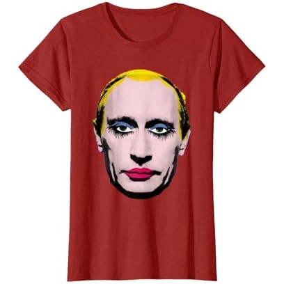 Kaos Vladimir Putin dengan lipstik |SzaPVkF6|