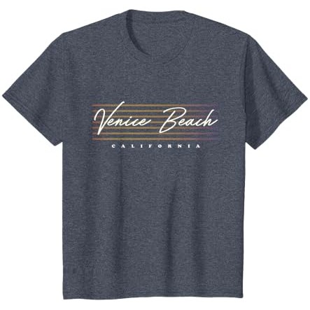 Kaos Pantai Venice T-Shirt California Gaya Retro Nostalgia |B1vN1l7r|