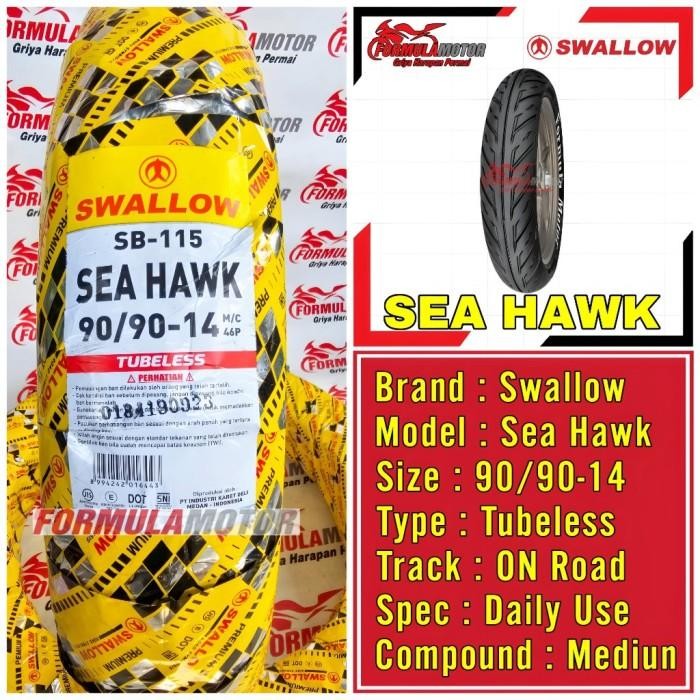 Ban Belakang SWALLOW 90/90-14 Tubless Beat FI ESP / Beat Street Eco 2017-2019 Import Premium