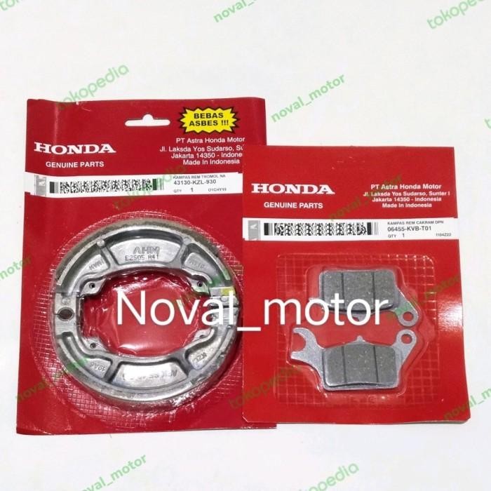 Kampas Rem Depan Belakang Honda Beat Esp Street Eco 2017 2018 2019 AHM Import Premium