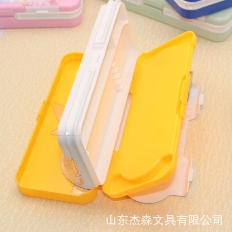 

COD Kotak Pensil Tingkat 3 Gratis Set Penggaris Tempat Pensil Susun Tiga ng-92