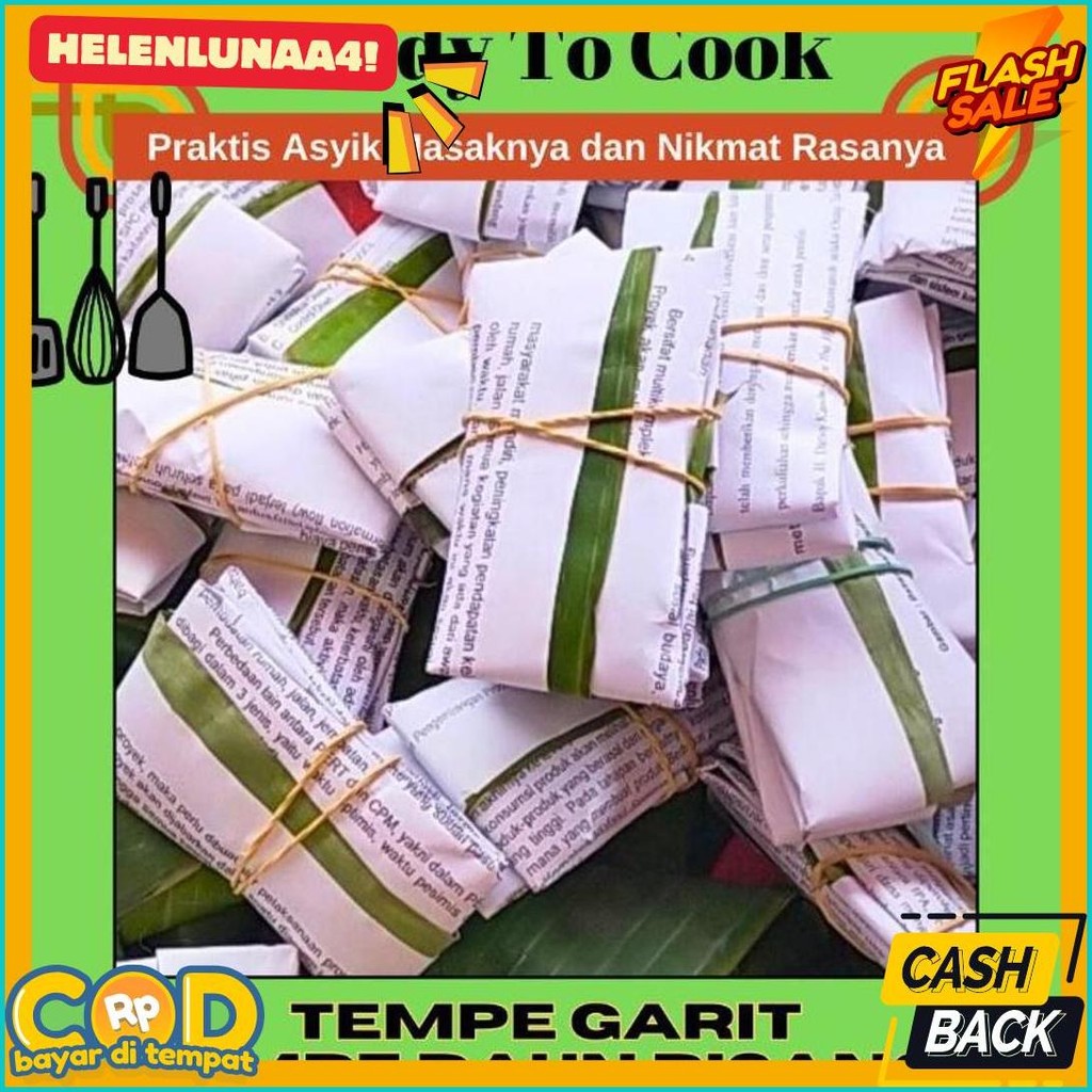 

Tempe Daun Tempe Kedelai Asli Tempe Mendoan Tempe Bungkus Daun Pisang (Murmer)