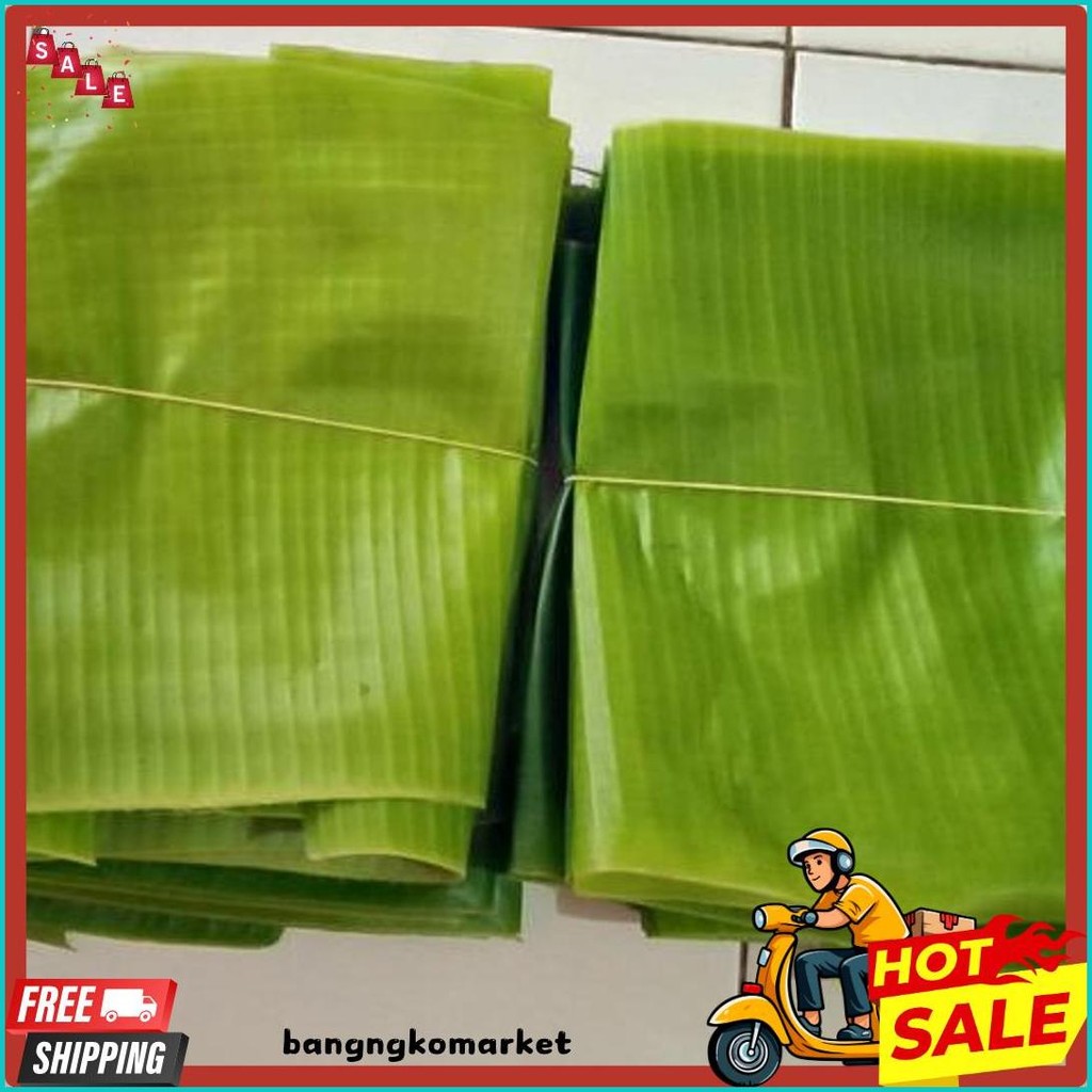 

Daun Pisang Muda 1 Kempit Lempit Isi 8 Lembar Banana Leaf Daon Bungkus (Lagi Viral)
