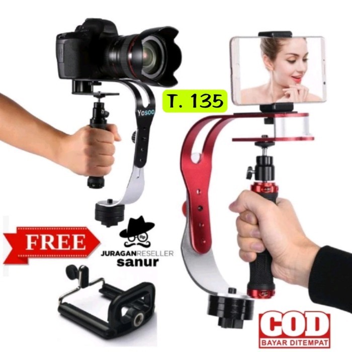 HARGA DISC - Handheld Steadycam Stabilizer Kamera Gimbal Hp DSLR Mirrorless