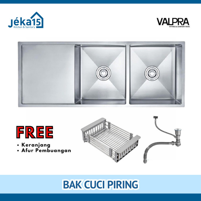 Produk Ready Bak Cuci Piring//Bak Sink//Bcp Minimalis/2 Lubang/Valpra VHE- 12050