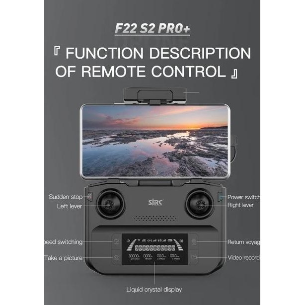 Drone SJRC F22 S2 Pro+ 4K PRO PTZ 6KM Version EIS Upgrade SJRC F22s 4K Pro [terbaik]