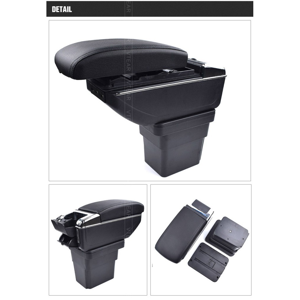 Promoo Vtear For Mitsubishi Xpander Armrest Interior Center Console Storage Box Arm Rest