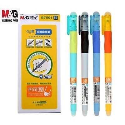 

M&G Stick Erasable Pen 0.5mm Black / Pulpen M&G Ekonomis Hitam / Pulpen Cetek Grip Karet M&G Warna Warni AKPB750