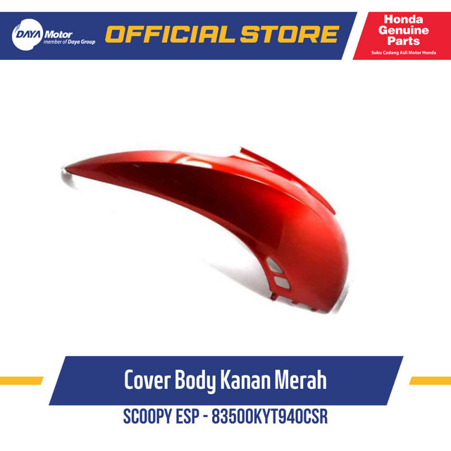 83500KYT940CSR Cover Body Kanan Merah Scoopy eSP