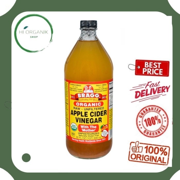 

Bragg Organic Apple Cider Vinegar 946 Ml/Acv Bragg /Cuka Apel Organik