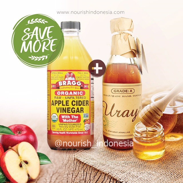 

Bragg Apple Cider Vinegar 473 Ml + Madu Uray 450Gram
