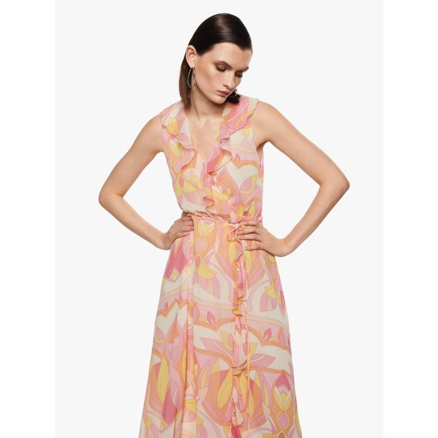 MANGO - MIDI DRESS POPI - ROSE - XS MIDI DRESS LEBARAN RAMADHAN WANITA PEREMPUAN CEWEK LUCU UNIK GEM