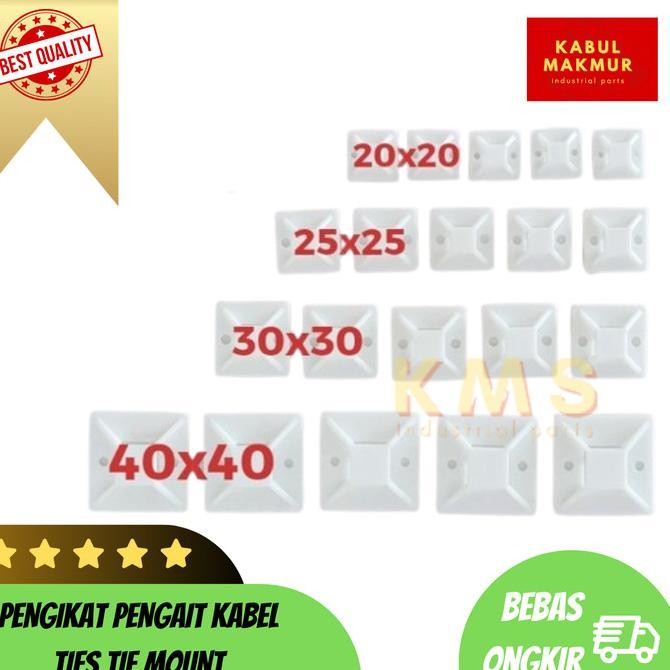 

Sale Pengikat Pengait Kabel Ties Tie Mount (Pack)