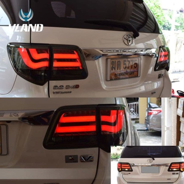YZ Stop Lamp/Lampu Belakang Mobil Toyota Fortuner 2011-2015 Red Smoke
