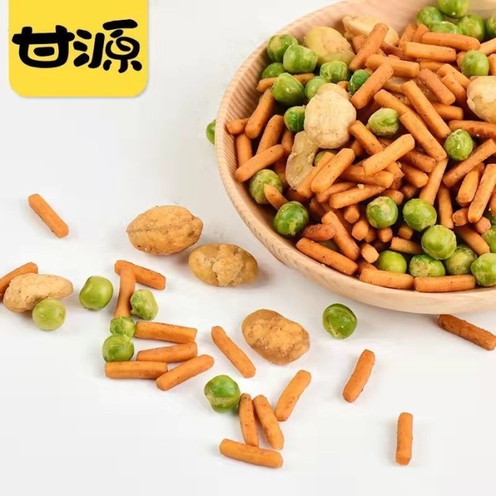 

BERGARANSI Gan Yuan Crab Roe Broad Bean / Pea/ Shrimp Bean Snack Kacang 285 gr