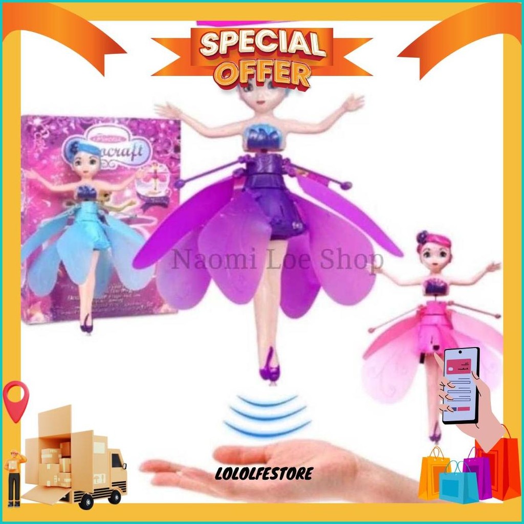 Boneka Terbang Mainan Terbang Sensor Tangan Boneka Terbang Cod