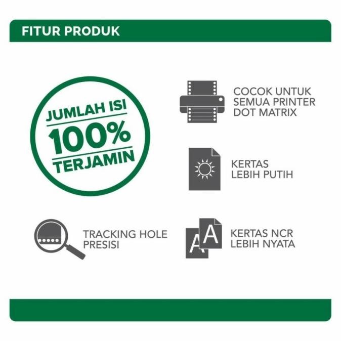 

Kertas Continuous Form Paperline - 9 1/2 x 11" - 4 Ply (K4) Full & PRS