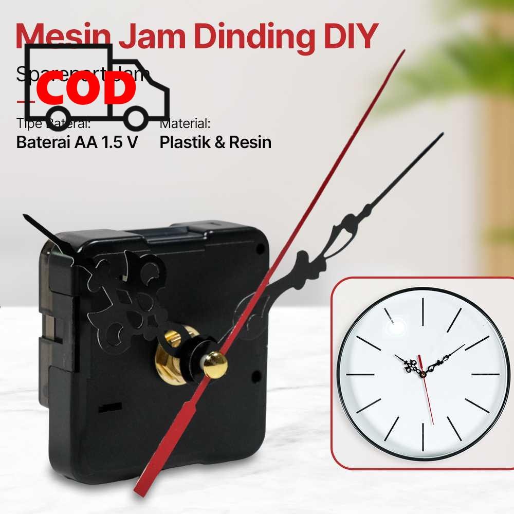 Mesin Jam Dinding Quartz Akurat DIY Alat Sparepart Pengganti Mekanisme Clock Praktis