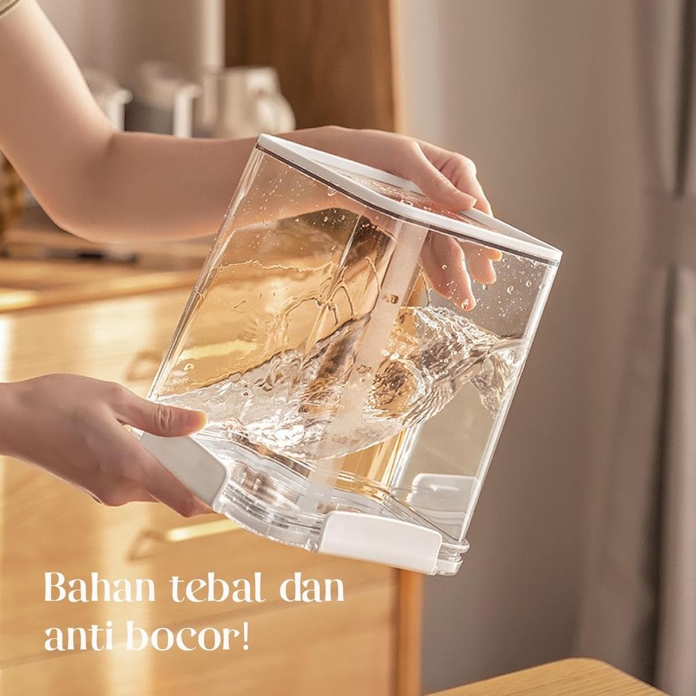 Up15 TECKOMI Kotak Toples Penyimpanan Makanan Kedap Udara Besar Tempat Penyimpanan Cereal Toples Kot