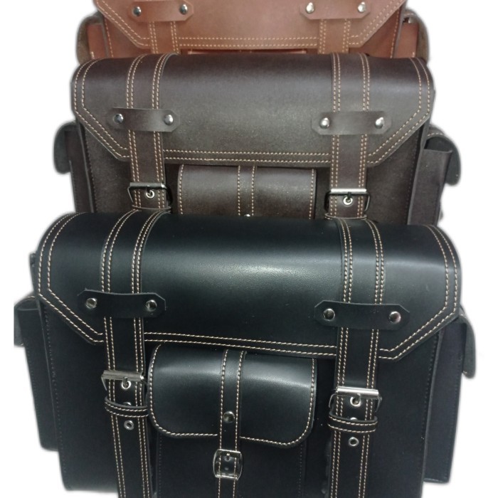 Tas side bag motor untuk motor kaisar Ruby Royal Enfil dll