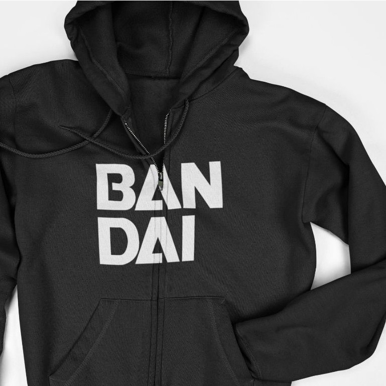 Jaket Hoodie Zipper - Bandai Logo