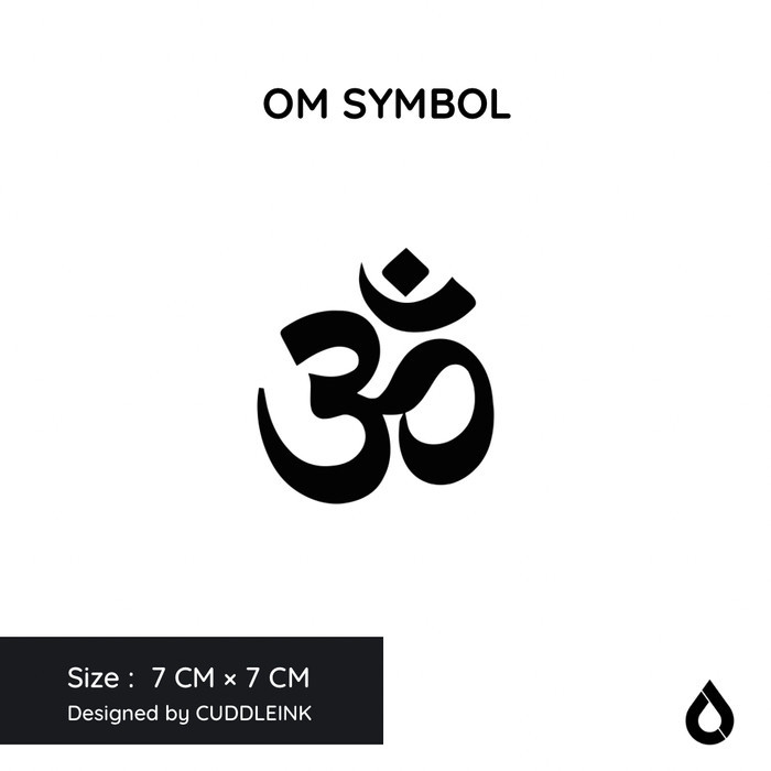 GG "OM Symbol" Matte Ink Tattoo