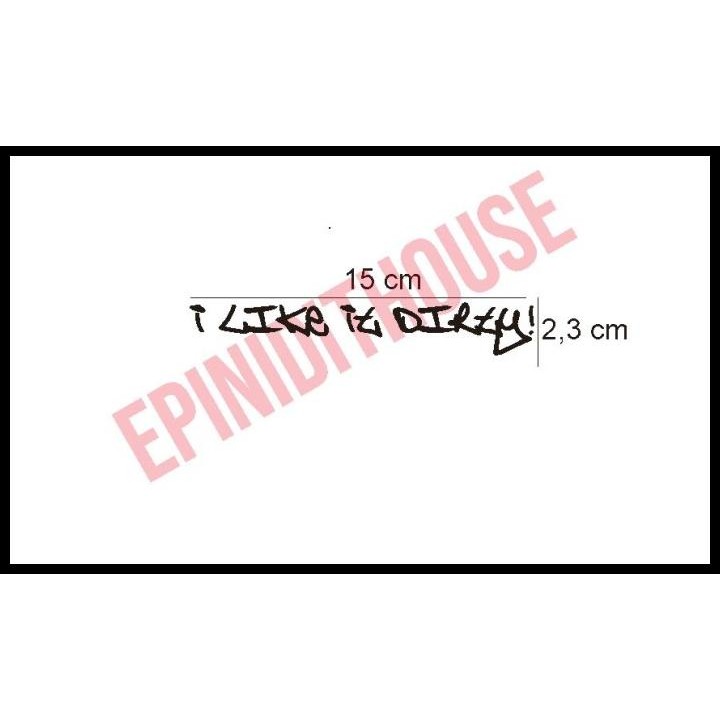 

GRATIS ONGKIR STIKER KATA LUCU I LIKE DIRTY ANEH MOBIL MOTOR LAPTOP KACA NYLENEH !!!!!