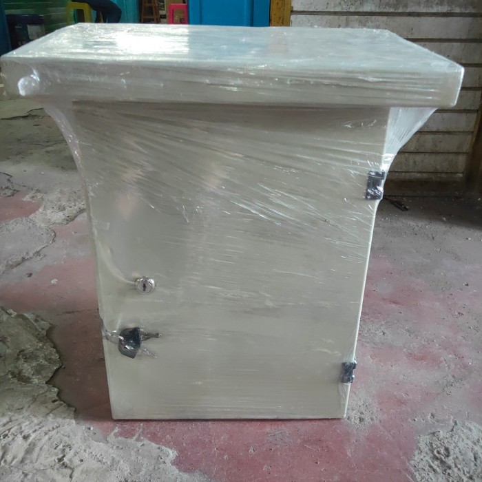 Box Panel Listrik Outdoor Topi 30X40X20 Tebal Plat 1.2Mm Cat Bakar