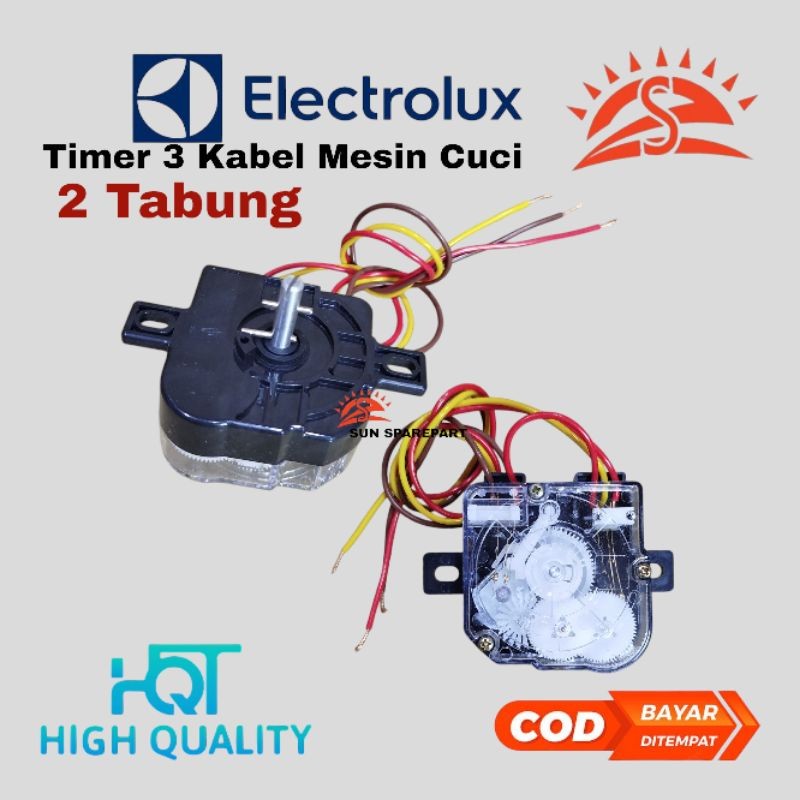 Timer mesin cuci 3 kabel timer pencuci mesin cuci Electrolux 2 tabung