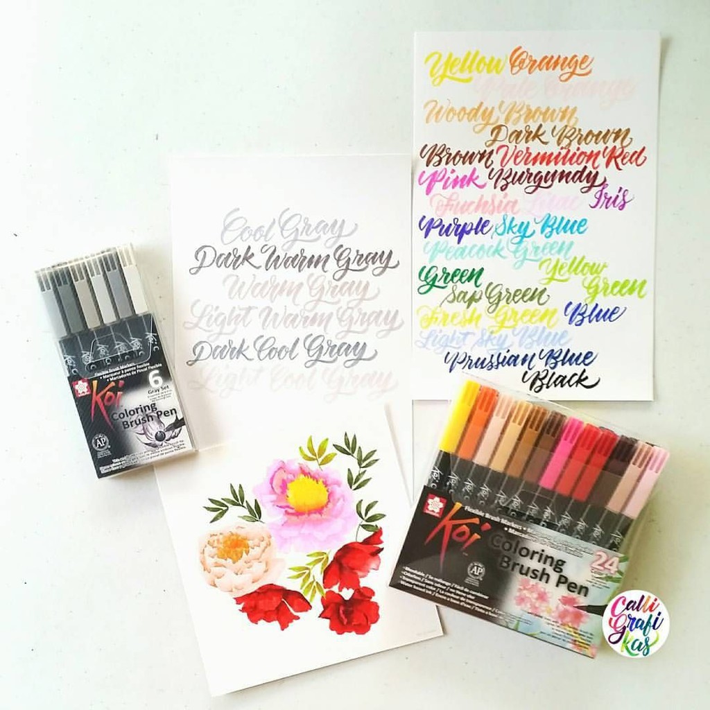 

SET Pena Kuas Cat Air Sakura Koi - Pena Kuas Pewarna 12-24-48 warna |NvBEiaCN|