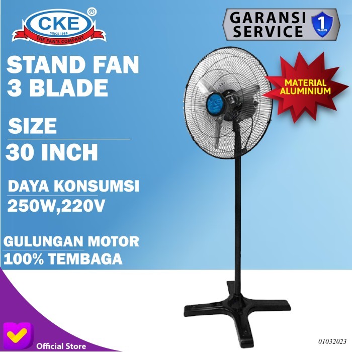 Terlaris Produk CKE Stand Fan SF-ECO-75A-TH 30 Inch Kipas Angin Berdiri Kipas Industri