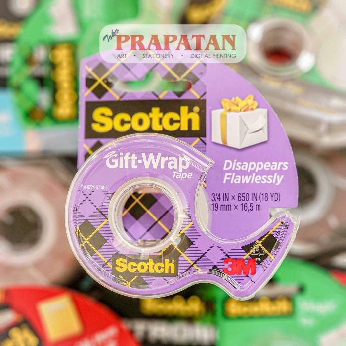 

Scotch Gift Wrap Tape Isolasi Bening Selotip #Original