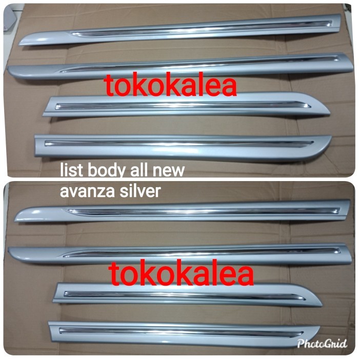 Side Body Molding Mobil All New Xenia Silver List Body Samping Mobil