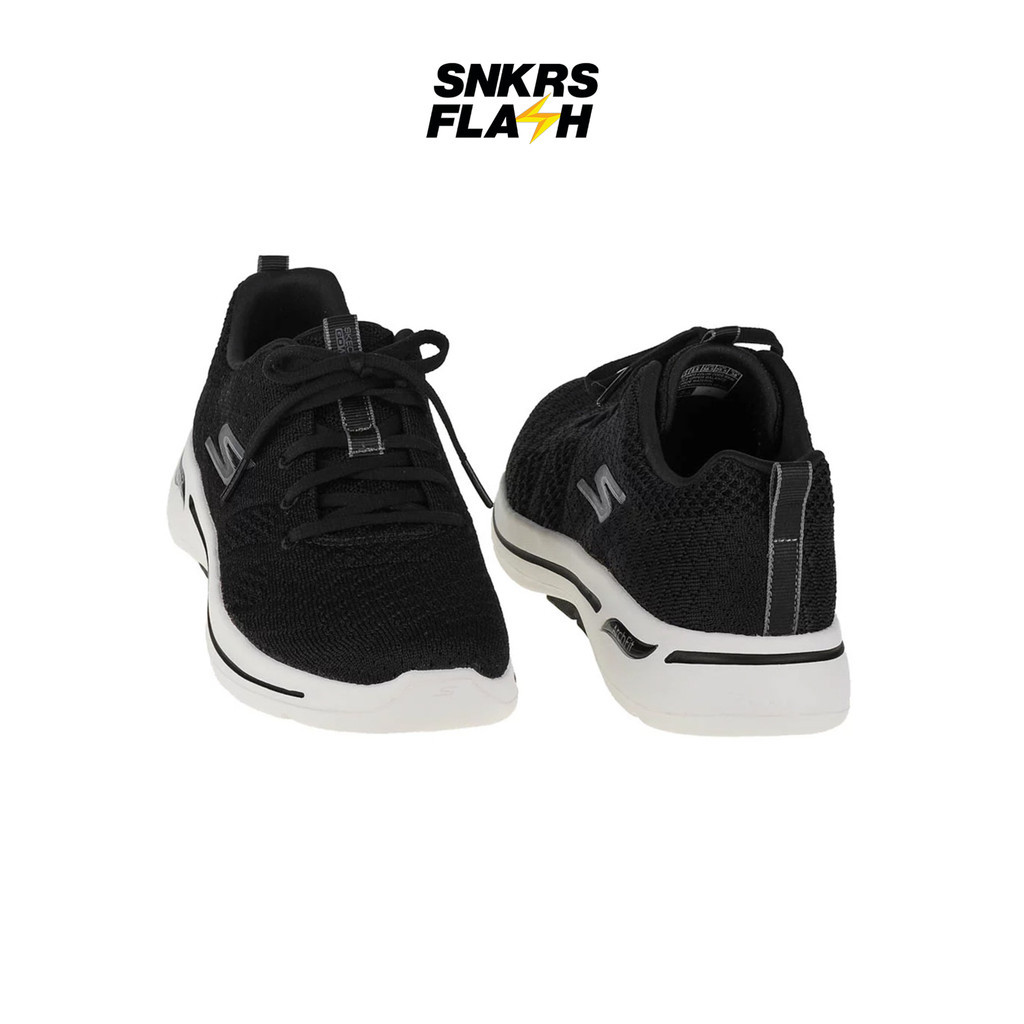SKECHERS Go Walk Arch Fit Unify Black White Sepatu Casual Wanita - 124403BKW - Size 37.5