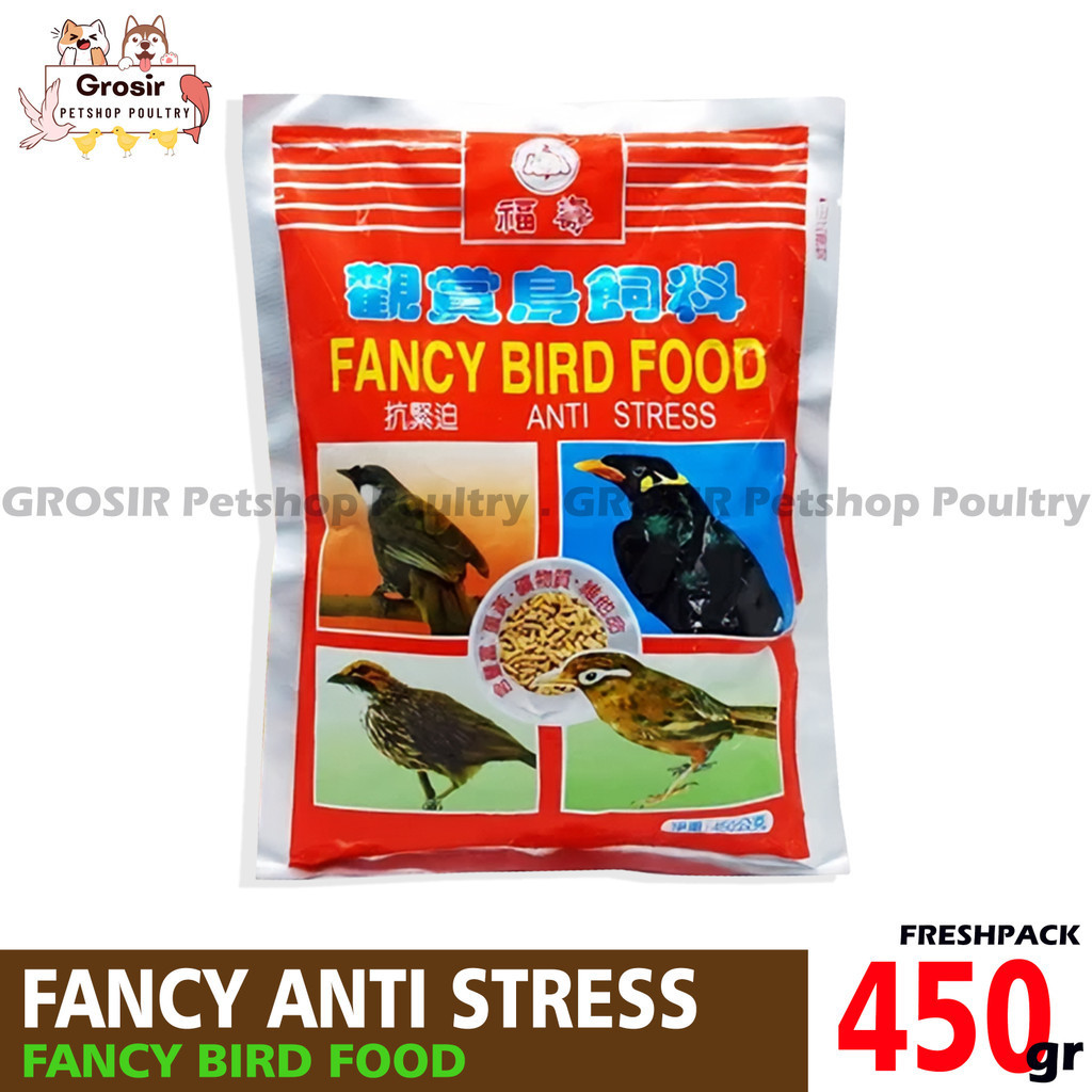Fancy Bird Food Anti Stress 450 Gram Pakan Burung Fancy Voer Pur Fancy Birdfood Makanan Burung
