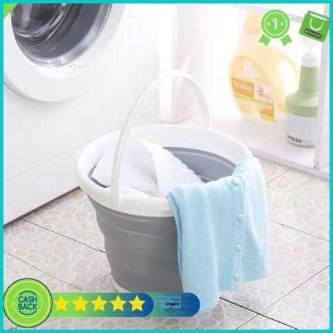 Ember Plastik Fleksibel Ember Lipat Portable Bahan Plastik 5 Liter 11O