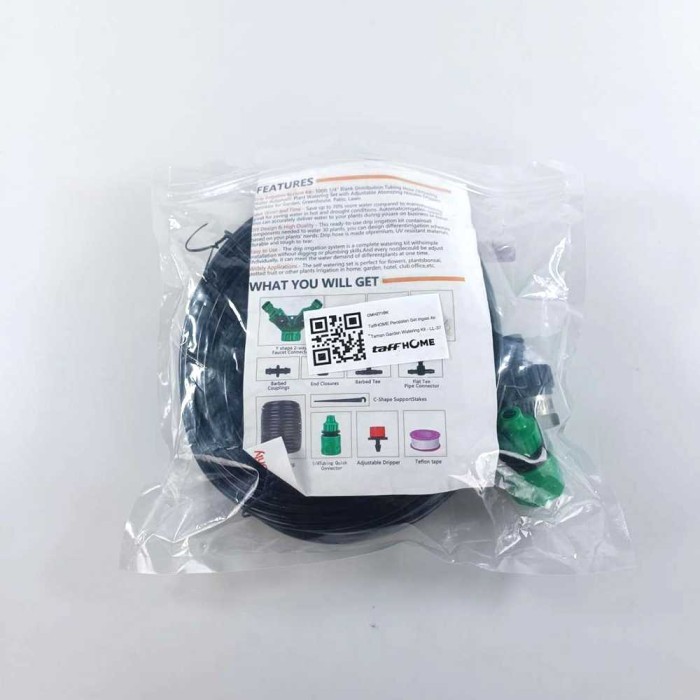 Set Paket Selang Drip Tetes Konektor Keran Tetes Yiram Kebun Hidroponik Irigasi